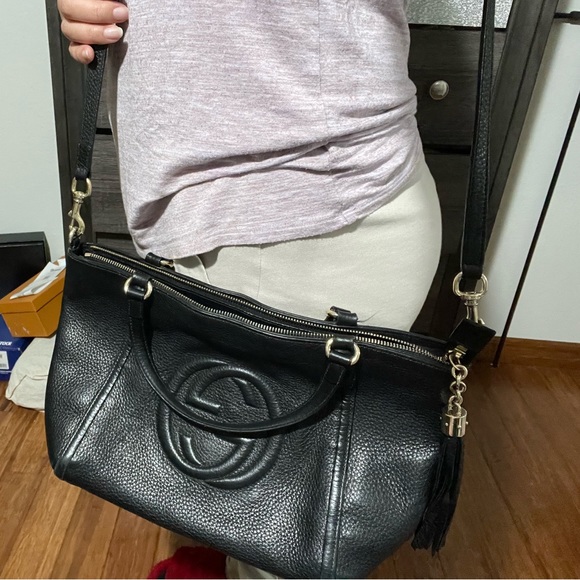 Gucci SOHO pebbled leather tote - Picture 10 of 13